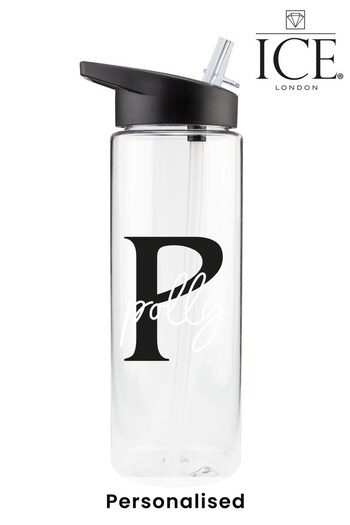 Personalised Name and Initial Water Bottle by Ice London (K10805) | £14