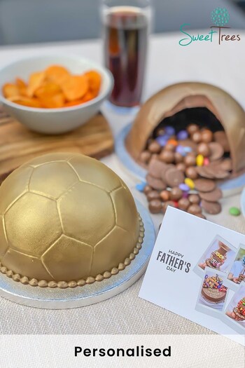 Personalised Football Smash Cake by Sweet Trees (K12141) | £25 - £37