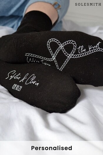 Personalised Tying The Knot Wedding Socks by Solesmith (K12228) | £15
