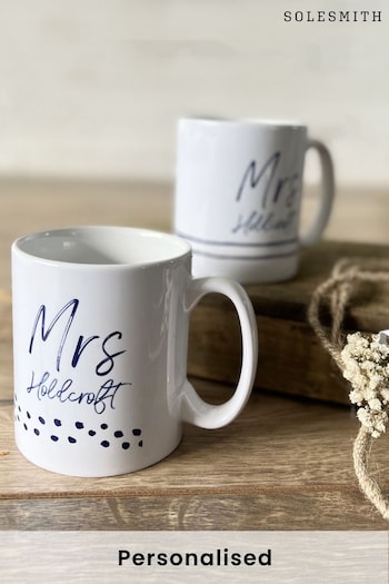 Personalised Couples Mugs by Solesmith (K12229) | £30