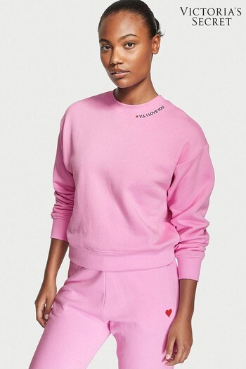 Victoria's Secret Pink Cotton Fleece Crewneck Jumper (K12400) | £39