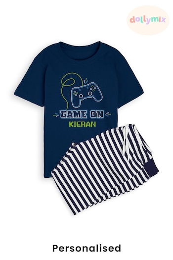 Personalised Game On Pyjamas for Boys by Dollymix (K12513) | £30