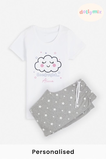 Personalised Goodnight Pyjamas for Women by Dollymix (K12529) | £30