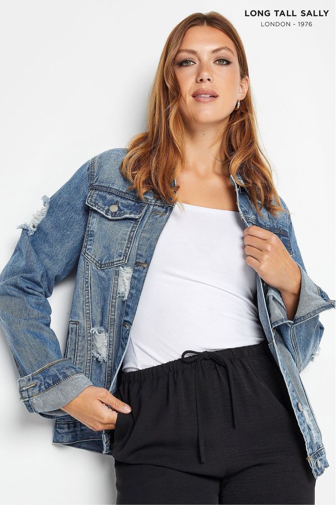 Buy Women s Long Tall Sally Denim Jackets Online Next UK