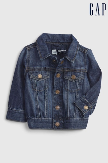 Gap Blue Organic Cotton Denim Jacket (Newborn - 24mths) (K12646) | £30