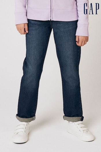 Gap Dark Wash Blue Stretch Girlfriend Washwell retro Jeans (4-16yrs) (K12707) | £30