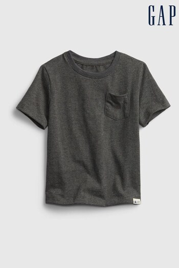 Gap Dark Grey Pocket Short Sleeve Crew Neck T-Shirt (K12841) | £6