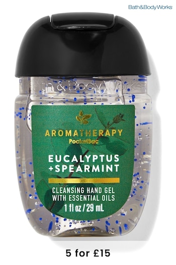 Bath & Body Works Eucalyptus Spearmint Cleansing Hand Gel 1 fl oz / 29 mL (K12972) | £4