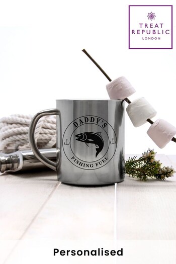 Gentlemen's Fishing Fuel Outdoor Mug by Treat Republic (K12978) | £17