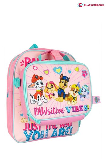 Character Pink Paw Patrol Backpack and Lunch Bag Set (K13103) | £19