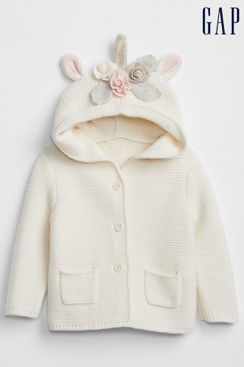 Gap Cream Baby Brannan Unicorn Sweater (Newborn - 24mths) (K13330) | £20