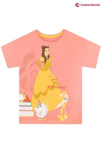 Character Pink Belle Disney Princess T-Shirt (K13365) | £13