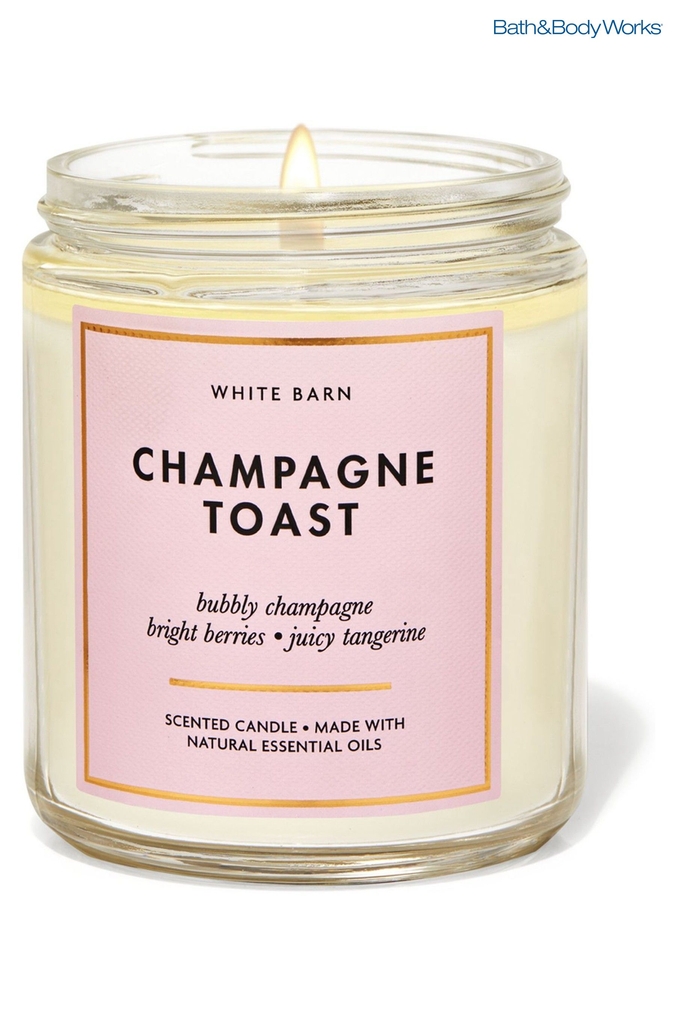 Bath & Body Works Champage Toast Champagne Toast Single Wick Candle 7 oz / 198 g (K13602) | £22