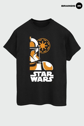 Brands In Black Star Wars Stormtrooper Art Poster Men's Black T-Shirt (K13858) | £23
