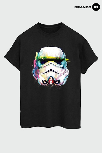 Brands In Black Star Wars Command Stormtrooper Art Men's Black T-Shirt (K13864) | £23