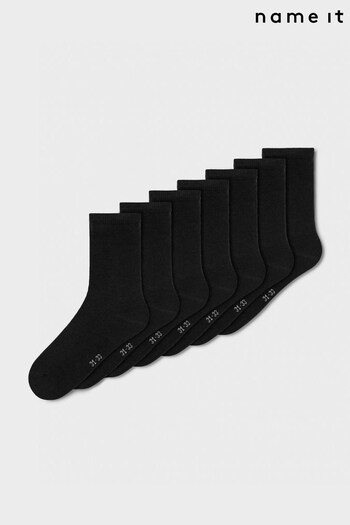 Name It Black 7 Pack of Socks (K14470) | £14