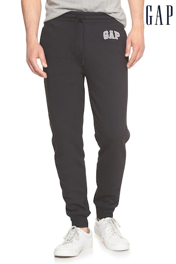 Gap Black Logo Fleece Slim Fit Pull On Joggers (K14783) | £30