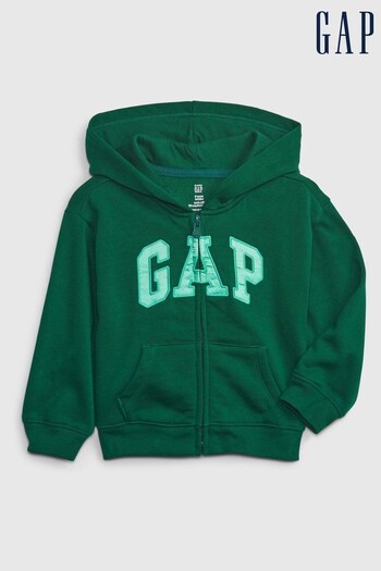 Gap Green Logo Zip Up Hoodie (K14794) | £20