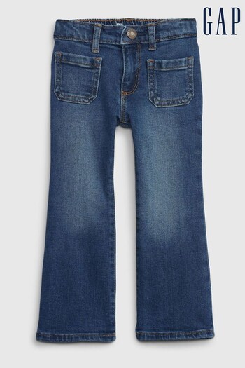 Gap Mid Wash Blue Flared Denim Jeans (K14825) | £25