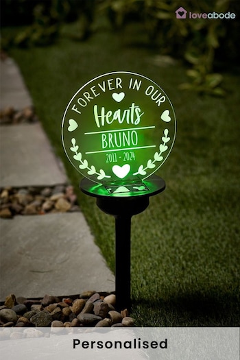 Personalised Solar Memory Garden Sign by Loveabode (K14963) | £24