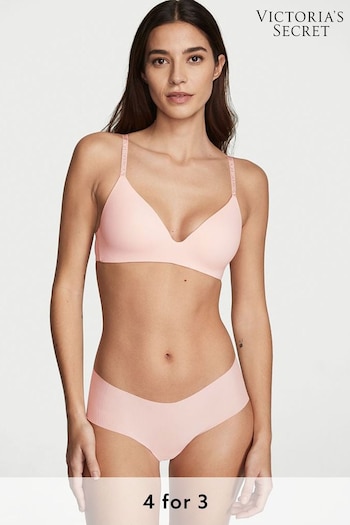 Victoria's Secret Purest Pink Ribbed No Show Cheeky Knickers (K15014) | £9