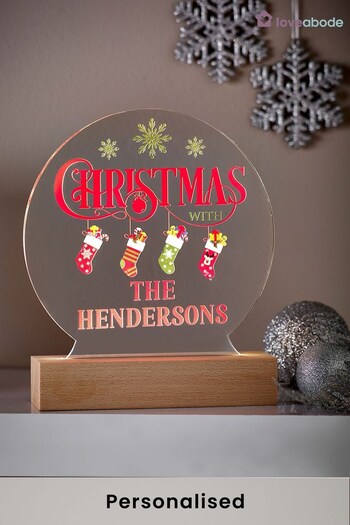 Personalised Christmas Night Light by Loveabode (K15049) | £22