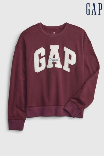 Gap Purple Original Logo Crew Neck Sweatshirt (K15255) | £20