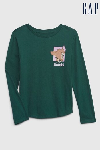 Gap Cream Disney Organic Cotton Graphic Long Sleeve T-Shirt (K15323) | £18