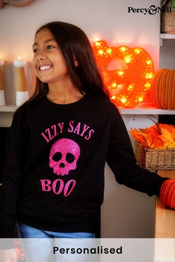 Personalised Kids Halloween Sweatshirt by Percy and Nell (K15528) | £25