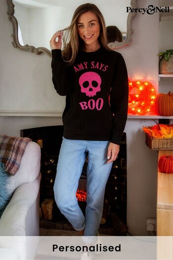 Personalised Womens Halloween Sweatshirt by Percy and Nell (K15532) | £30