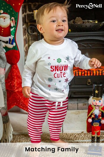 Personalised Baby Matching Christmas PJ Set by Percy and Nell (K15541) | £26