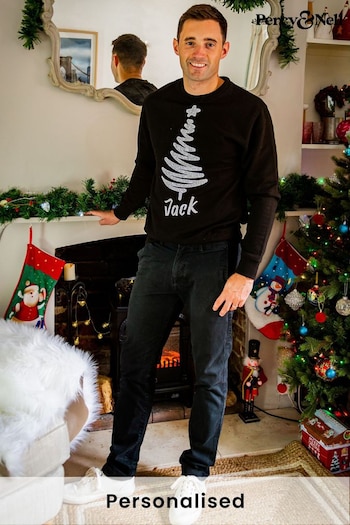 Personalised Mens Christmas Sweatshirt by Percy and Nell (K15568) | £30