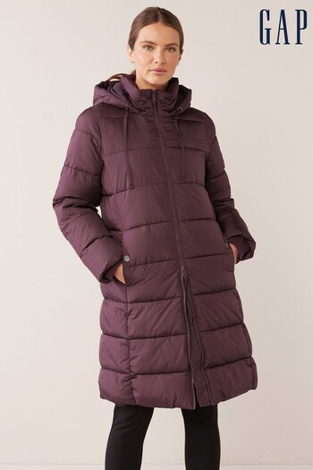 Gap Purple Long Puffer Coat (K15766) | £75