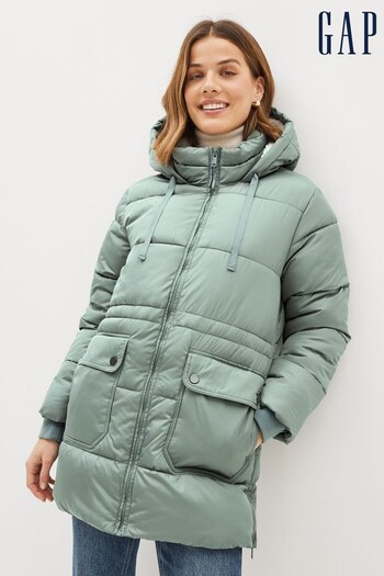 Gap Green Puffer Coat (K15825) | £75