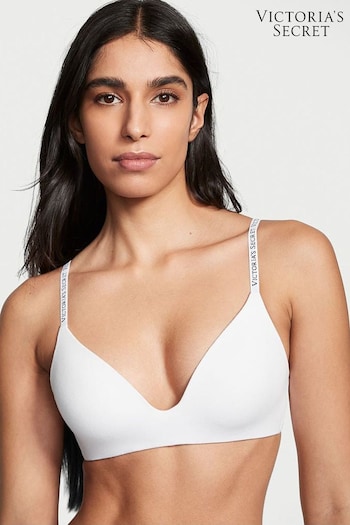 Victoria's Secret White Non Wired Logo T-Shirt Bra (K16026) | £35