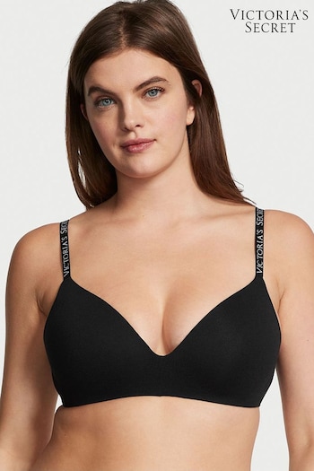 Victoria's Secret Black Non Wired Logo T-Shirt Bra (K16030) | £35