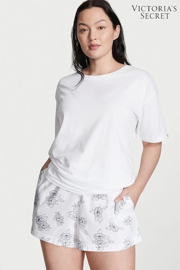 Victoria's Secret White Cotton Short Pyjamas (K16105) | £39