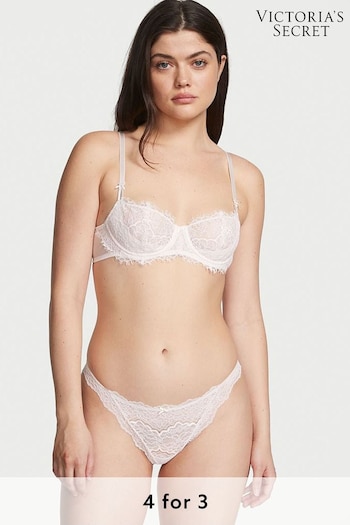 Victoria's Secret Coconut White Lace Thong Knickers (K16117) | £14