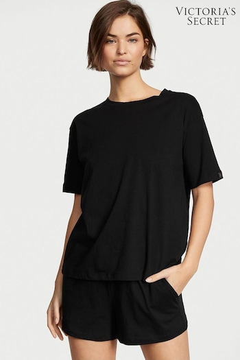 Victoria's Secret Black Cotton Short Pyjamas (K16163) | £39