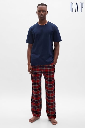 Gap Red Flannel Check Family Christmas Pyjama Bottoms (K16318) | £35