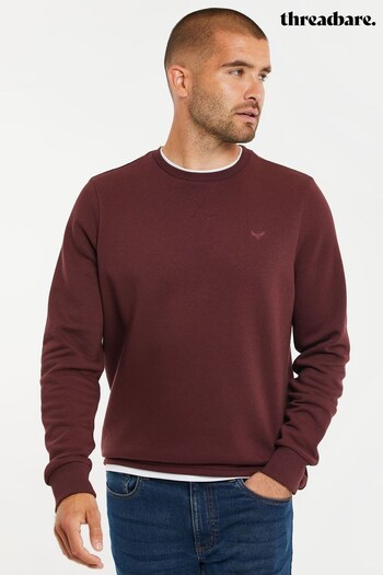Threadbare Red Crew Neck Sweatshirt With Mock T-Shirt (K16355) | £20