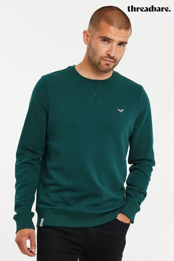 Threadbare Green Crew Neck Sweatshirt (K16366) | £18