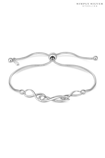 Simply Silver Silver Infinity Toggle Bracelet (K16976) | £45