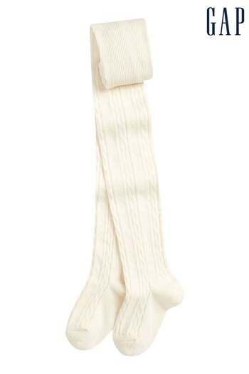 Gap White Cable-Knit Tights (K17384) | £8