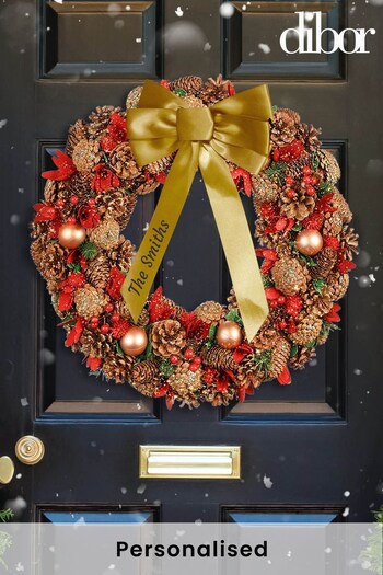 Personalised Giant Knightsbridge Wreath by Dibor (K17488) | £52