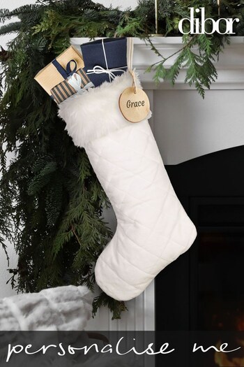 Personalised Quilted Dreamscape Christmas Stocking by Dibor (K17495) | £15