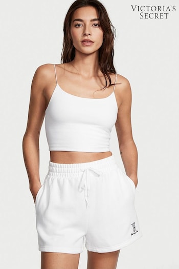 Victoria's Secret White Cotton Fleece Pyjama Short (K17529) | £39