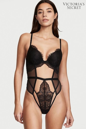 Victoria's Secret Black Push Up Bodysuit (K17544) | £75