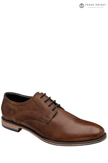 Frank Wright Brown Men's Leather Derby Shoes (K17749) | £50