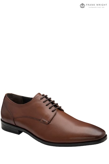 Frank Wright Brown Men's Leather Derby crockery Shoes (K17750) | £50